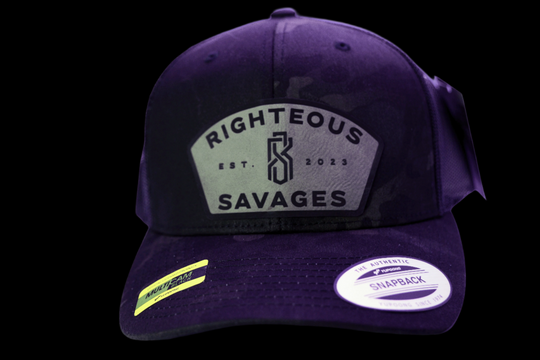 Righteous Savages Black Multicam Trucker Hat