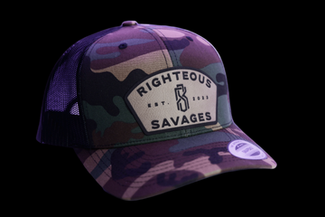 Righteous Savages Woodland Camo Trucker Hat